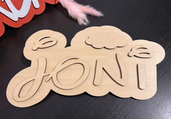Buntes personalisiertes Namensschild für Kinderzimmer - Farben wählbar - 28x14cm – Bild 5