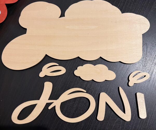 Personalisiertes Namensschild aus Holz | Türschild mit Wunschname & Motiv – Bild 8