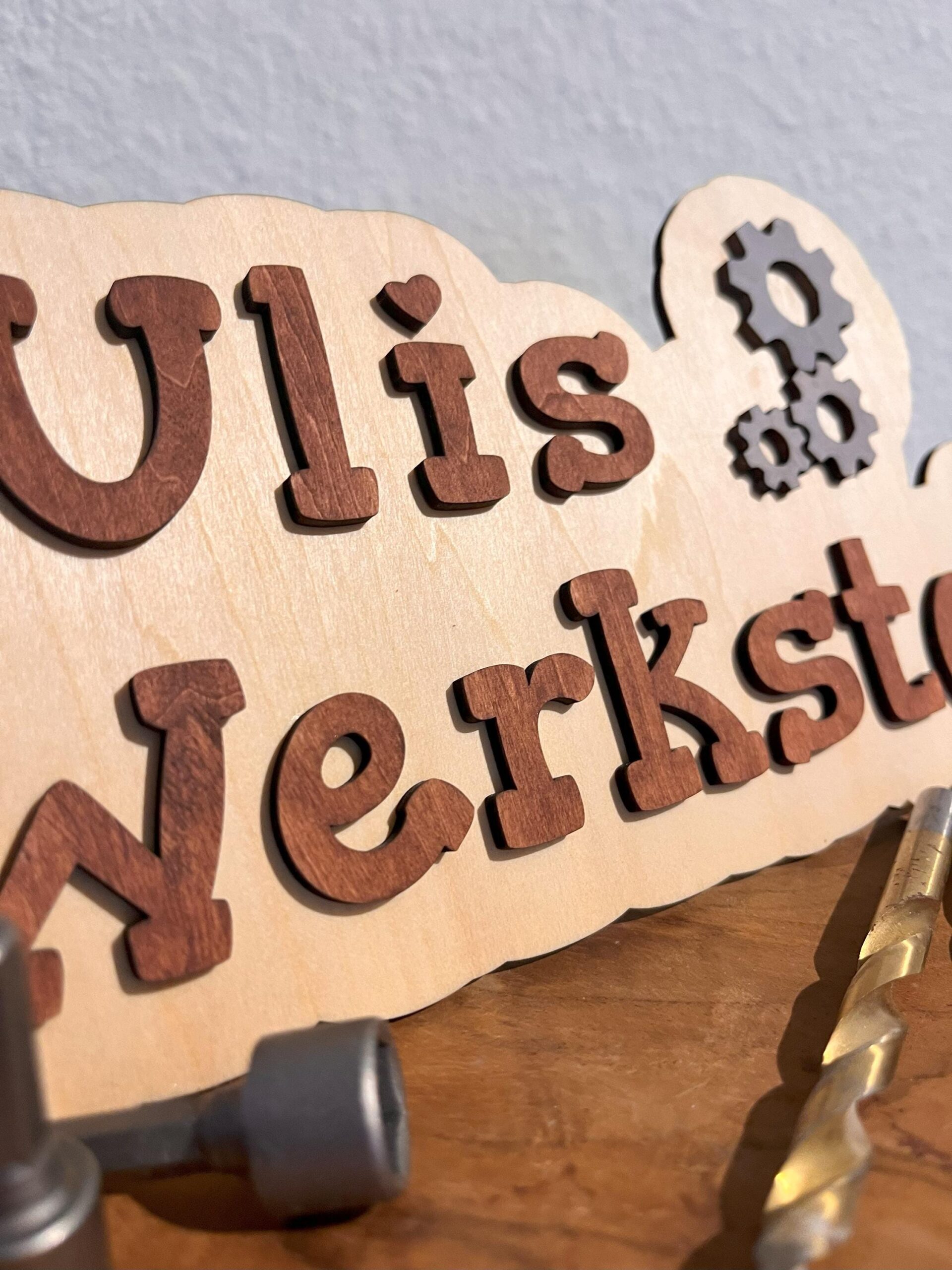 Personalisiertes Türschild aus Holz | mit Wunschname 30x15cm – Bild 2