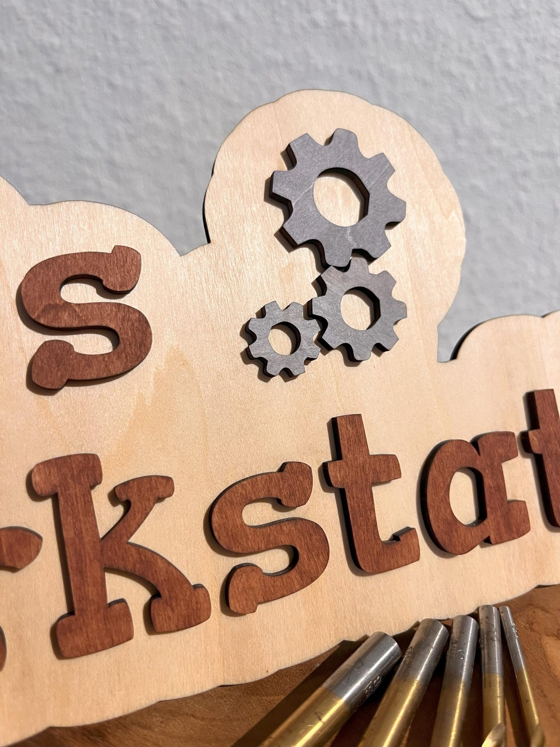 Personalisiertes Türschild aus Holz | mit Wunschname 30x15cm – Bild 3